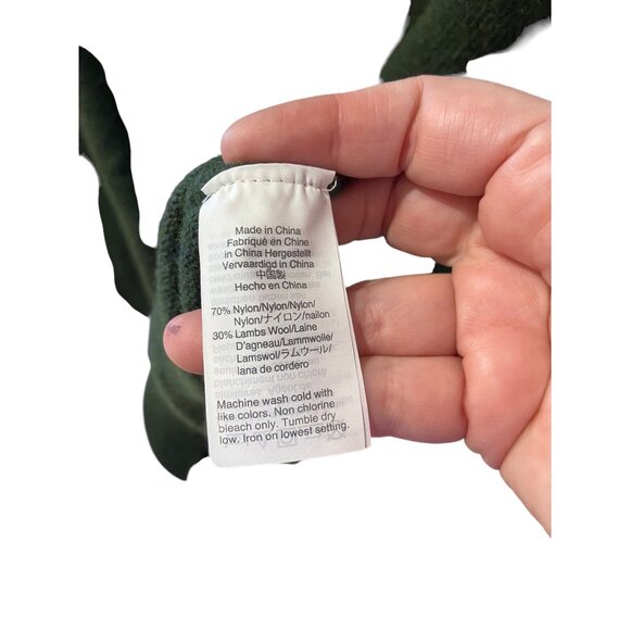 J.Crew Mercantile Wool Blend Crewneck Sweater Green Size M Fishermen Gorpcore - Picture 4 of 12